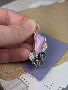 Aurora Opal Sterling Silver Pendant, #2