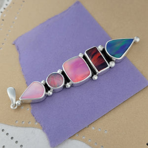 Aurora Opals Sterling Silver Pendant, #2