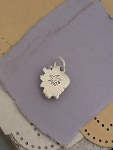 London Blue Topaz Turtle Sterling Silver Charm