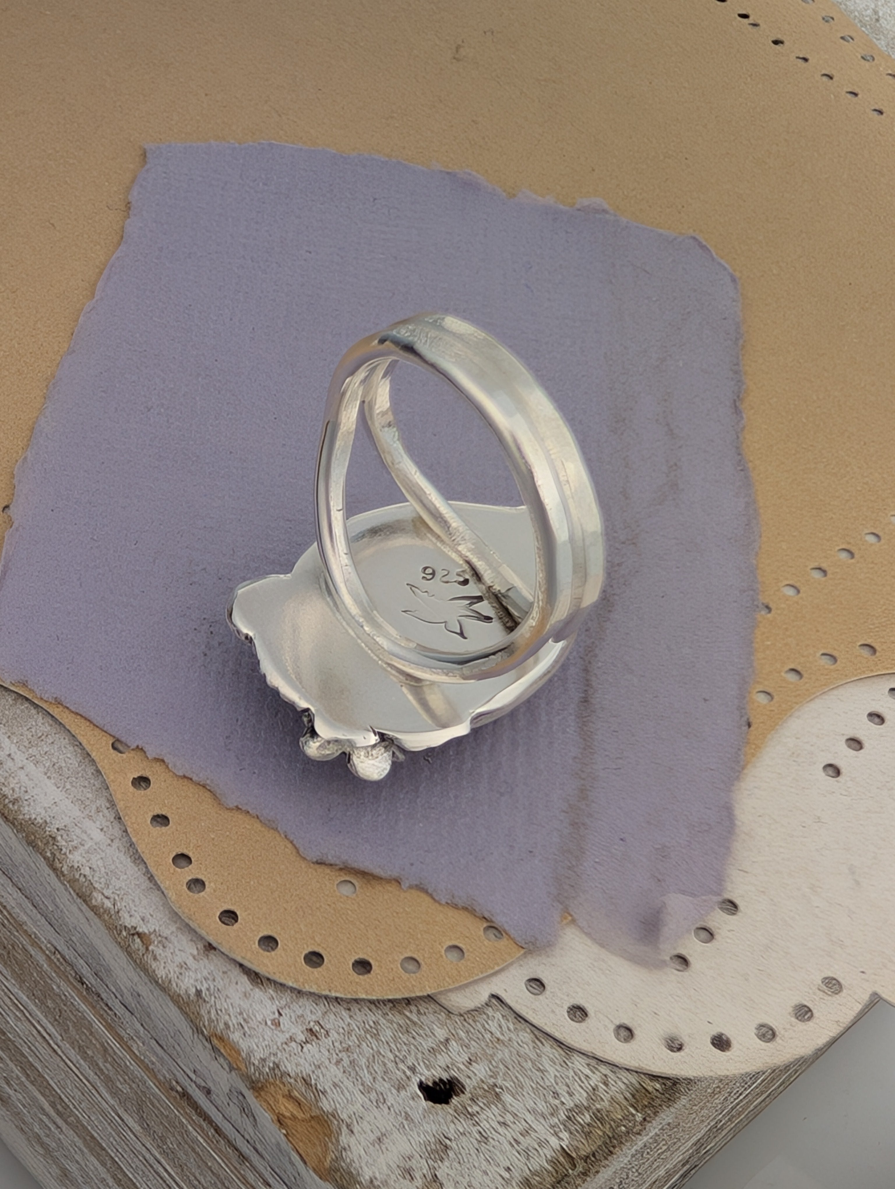 RESERVE MIKKI Size 8, Tiffany Jasper and Amethyst Sterling Silver Ring