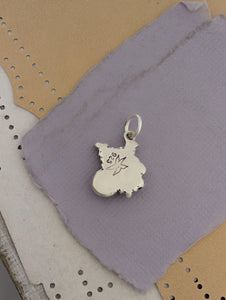 Amethyst Bat Sterling Silver Charm