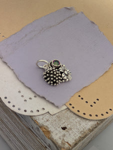 Mystic Topaz Hedgehog Sterling Silver Charm