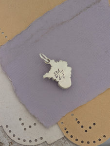 Spinel Bat Sterling Silver Charm