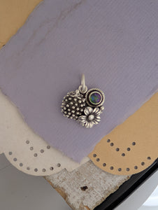 Mystic Topaz Hedgehog Sterling Silver Charm