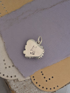 Mystic Topaz Hedgehog Sterling Silver Charm